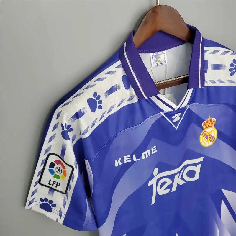 Real Madrid Retro Jersey Away Custom Soccer Shirt 1996-97