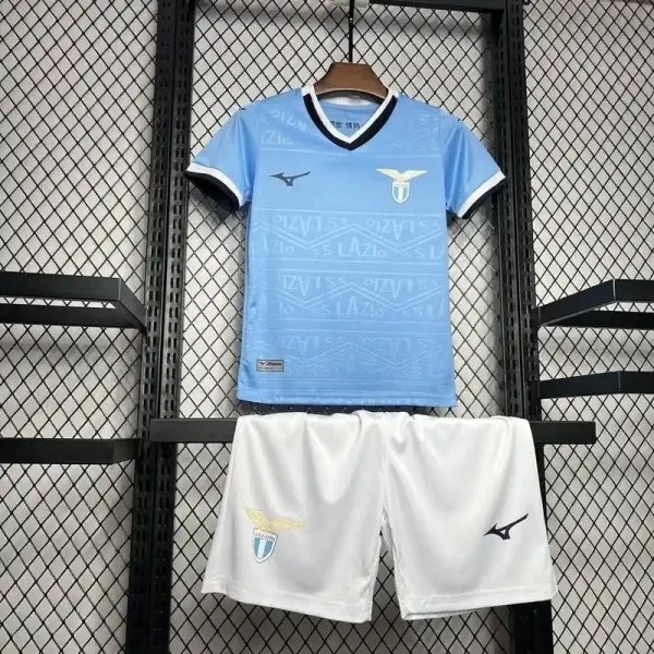 Lazio Soccer Jersey Home Kids Kit Jersey+Shorts 2024/25