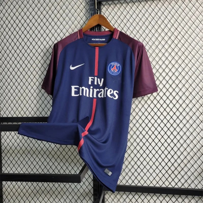 02966198785bebceff7aa39e7d02426cddcd2b2f PSG Retro Jersey Home Soccer Shirt 2017/18