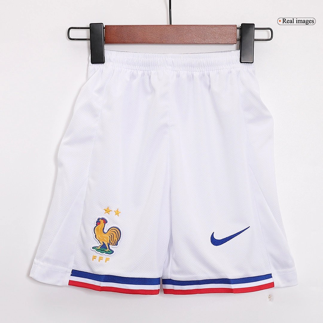 France Home Football Uniform Kids Kit Jersey+Shorts EURO 2024