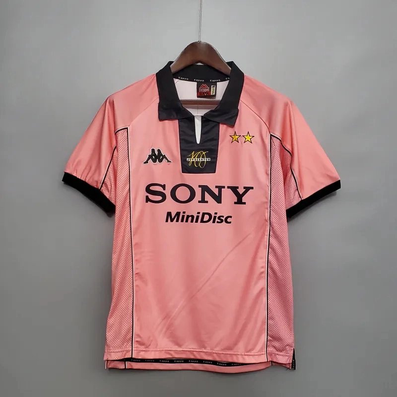 Juventus Retro Soccer Jersey Centenary Custom Shirt 1997-98