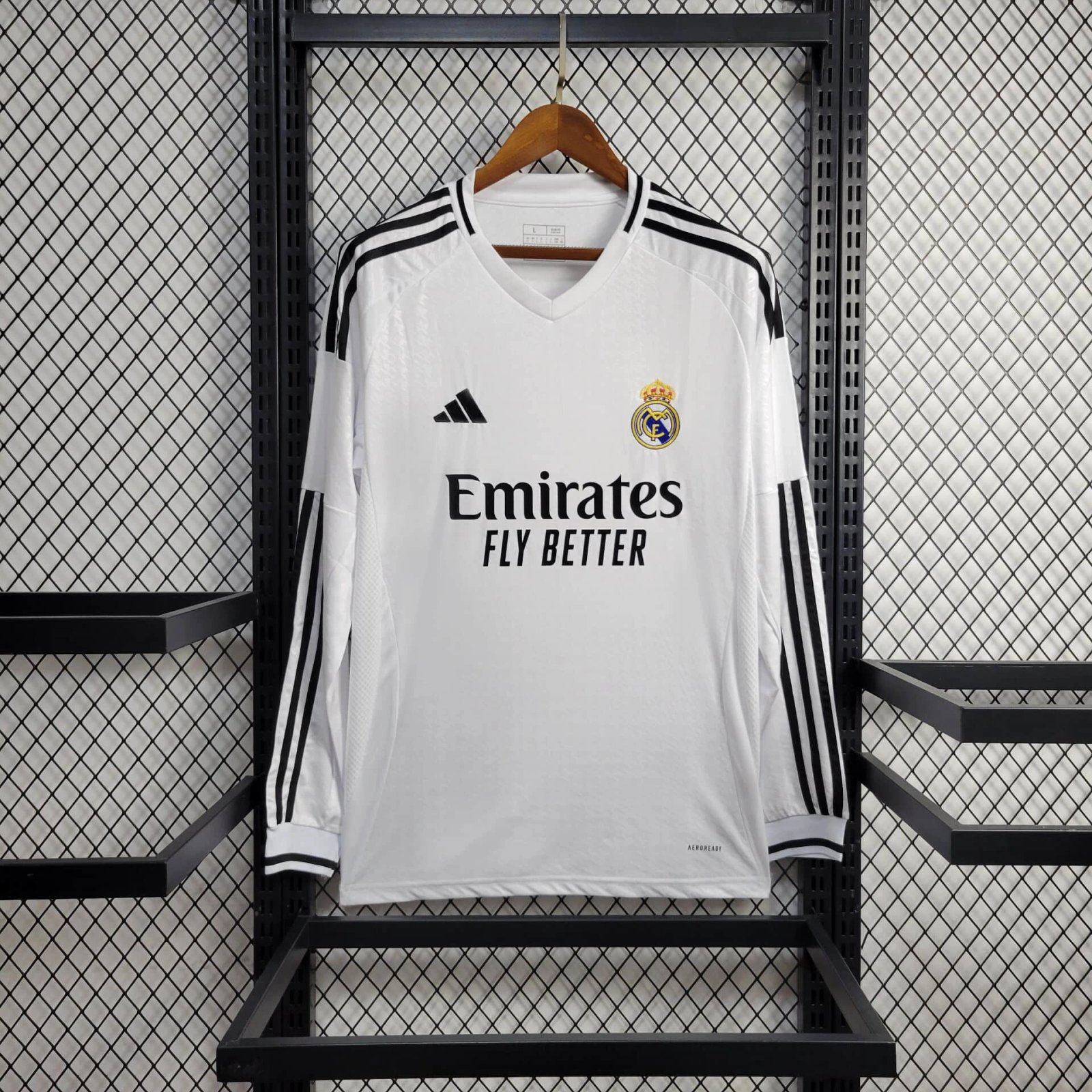 Real Madrid Soccer Jersey Home Custom Long Sleeve Shirt 2024/25