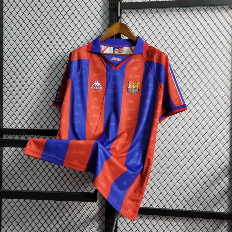 03e4bdc0cc2e2df0e4d85f68ac4348fa272dce6b Barcelona Retro Jersey Home Soccer Shirt 1996-97