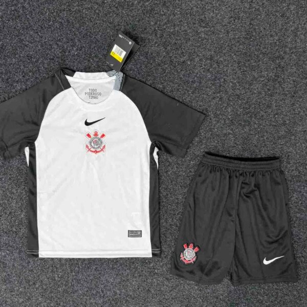 Corinthians Soccer Jersey Home Kids Kit Jersey+Shorts 2025