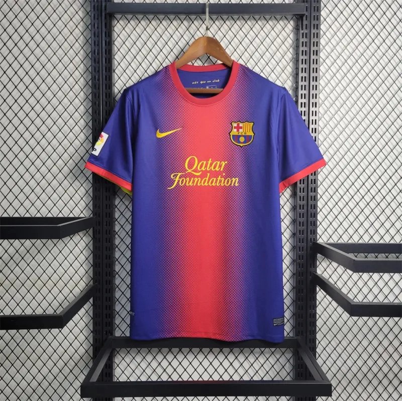 08b03b00632dcbfde25caabad8f5f421f8365b9e Barcelona Retro Jersey Home Soccer Shirt 2012-13