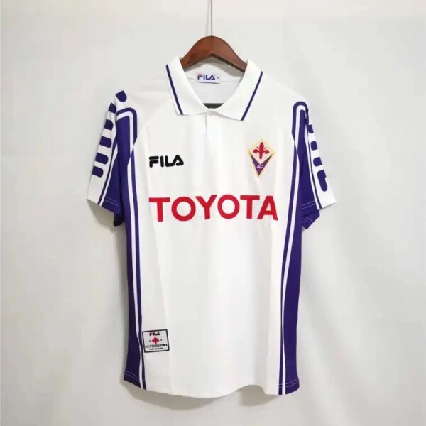 0a4cbe69d8dbf3675040aa57a68d9374d2dd1a3d Fiorentina Retro Soccer Jersey Away Custom Shirt 1999/00