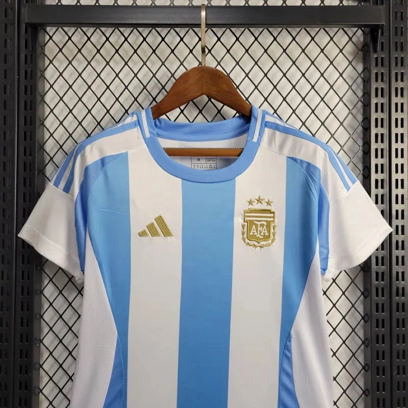 Argentina Soccer Jersey Home Women's Custom Shirt 2024