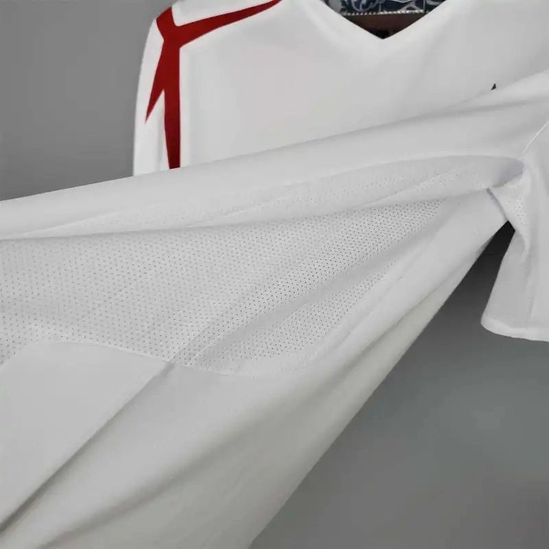 England Retro Soccer Jersey Home Custom Shirt World Cup 2006