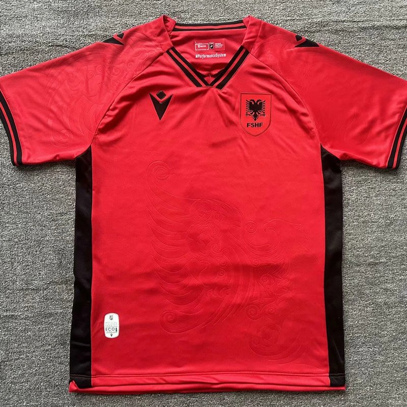 Albania Home Soccer Jersey Custom Shirt 2025-26