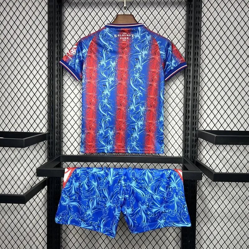 Crystal Palace Football Jersey Kids Kit Jersey+Shorts 2024/25