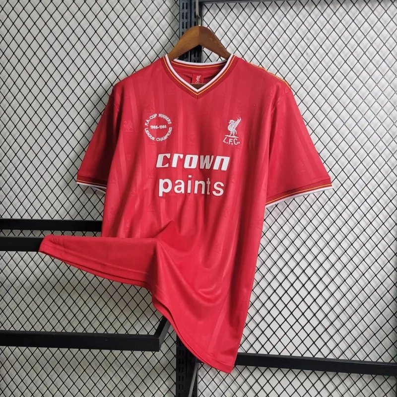 Liverpool Retro Football Jersey Home Custom Shirt 1985-86