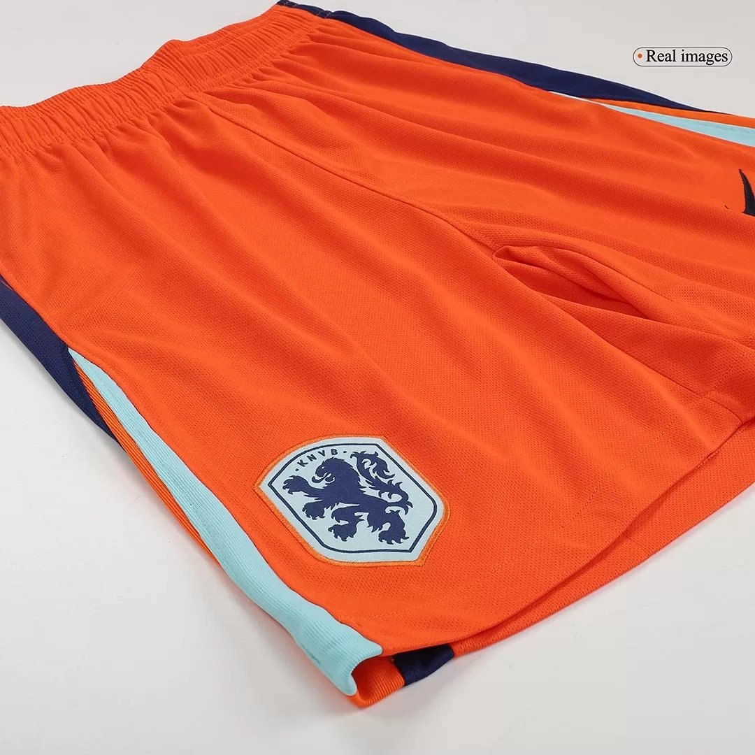 Netherlands Soccer Jersey Home Custom Shorts EURO 2024