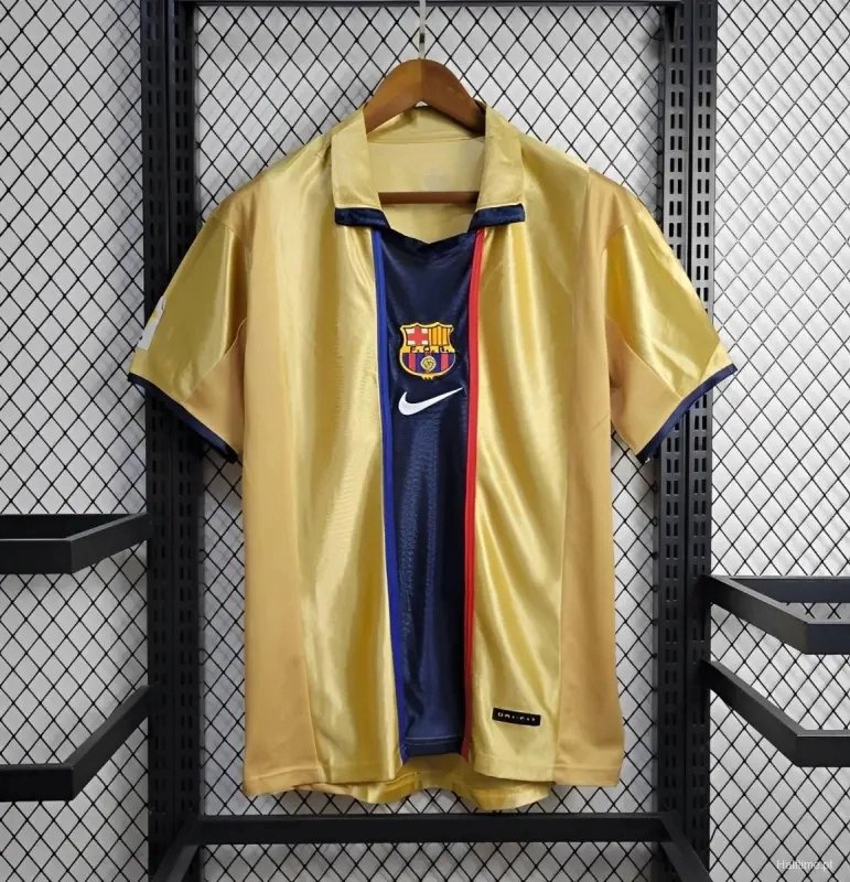Barcelona Retro Jersey Home Soccer Shirt 2001-02