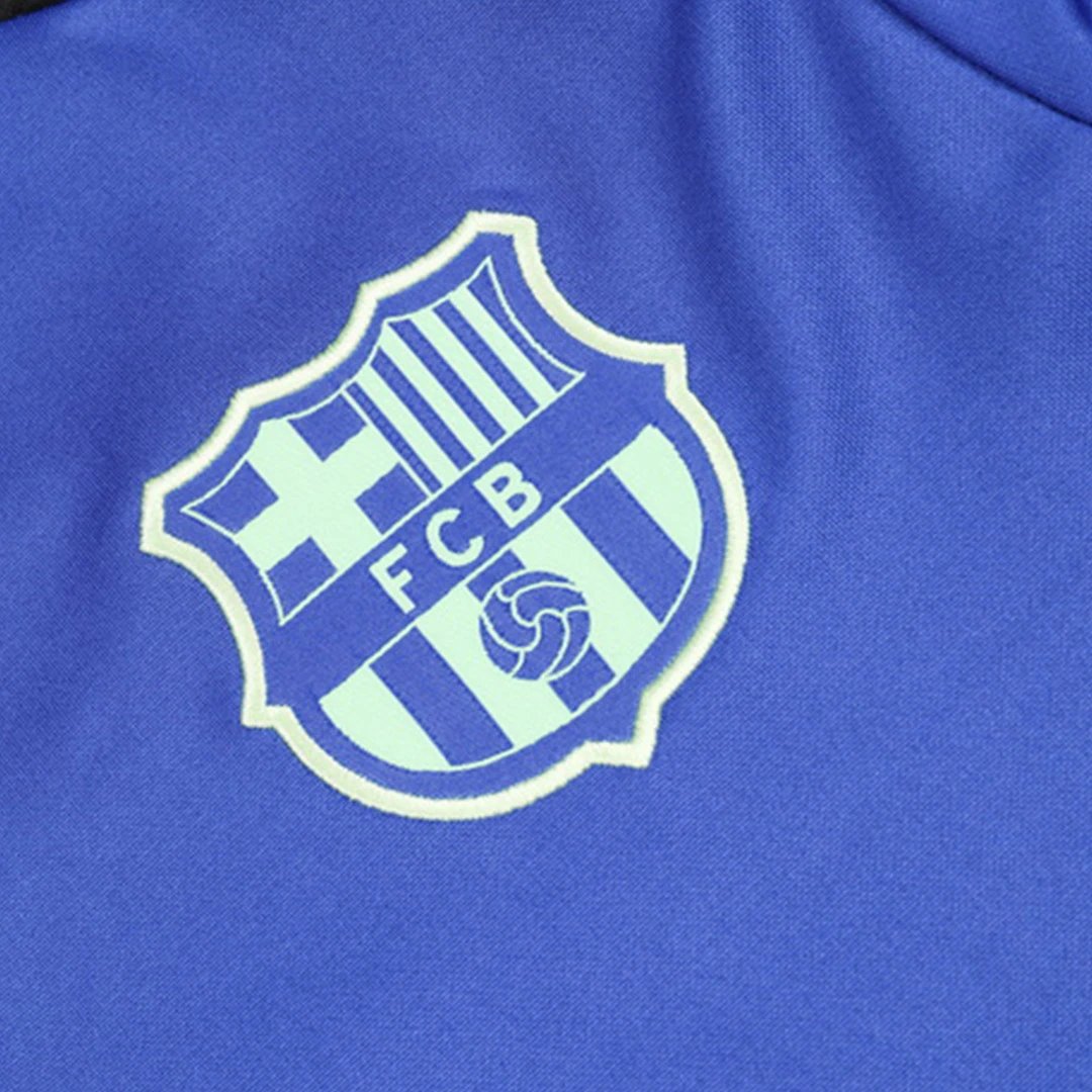 Barcelona Zipper Sweat Kit (Top+Pants) Blue 2024/25