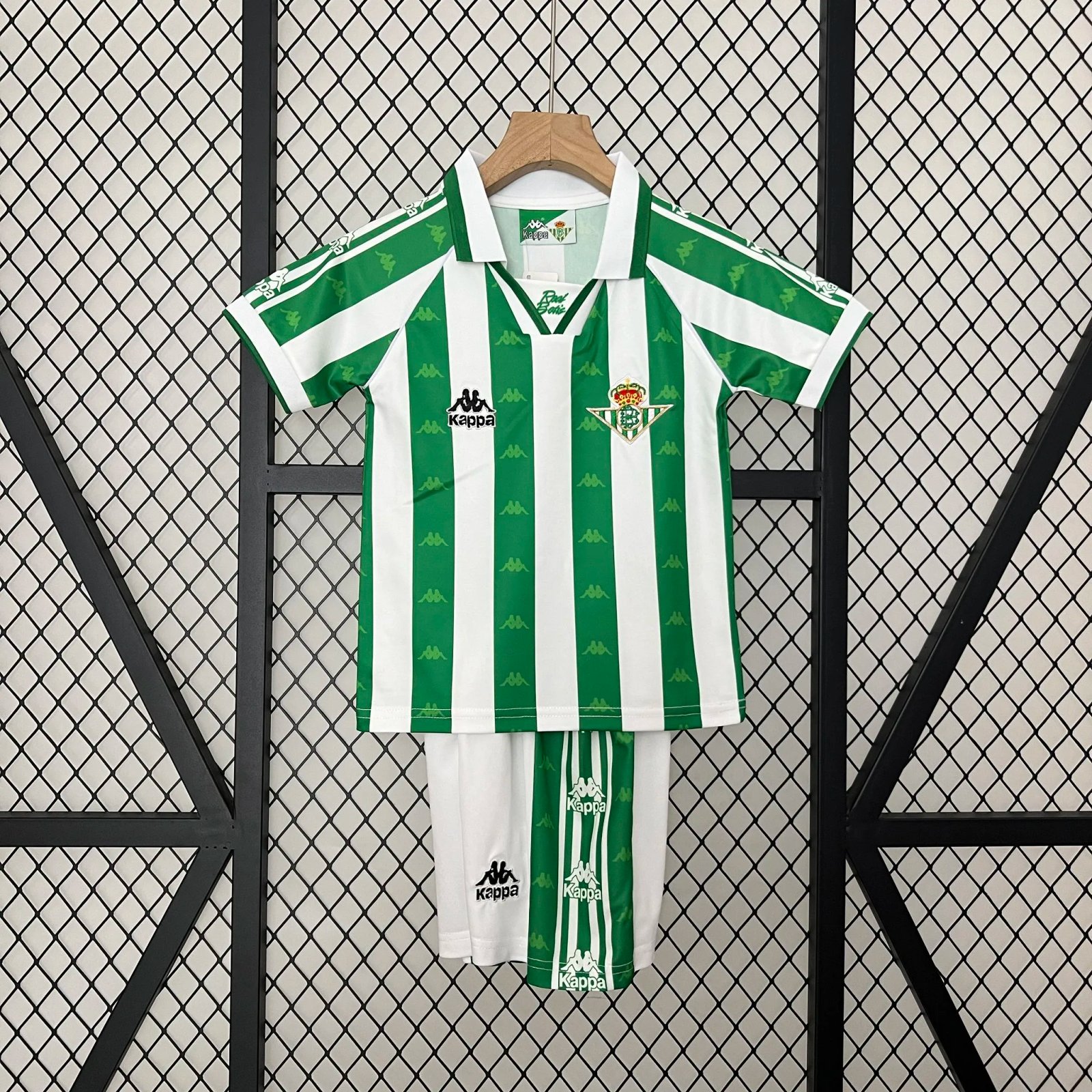 Real Betis Retro Jersey Home Kids Kit Jersey+Shorts 1995/97