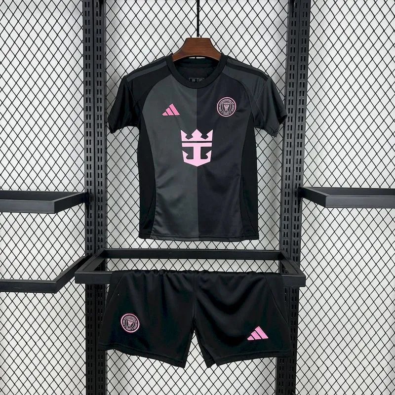 Inter Miami Soccer Jersey Away Kids Kit Jersey+Shorts 2025