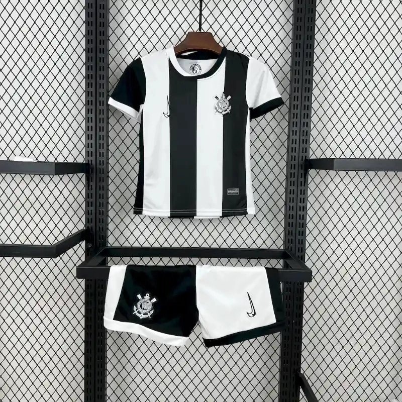 14d35e82bafa19339fb5c2a253a199654db97e36 Corinthians Soccer Jersey Third Away Kids Kit Jersey+Shorts 2024