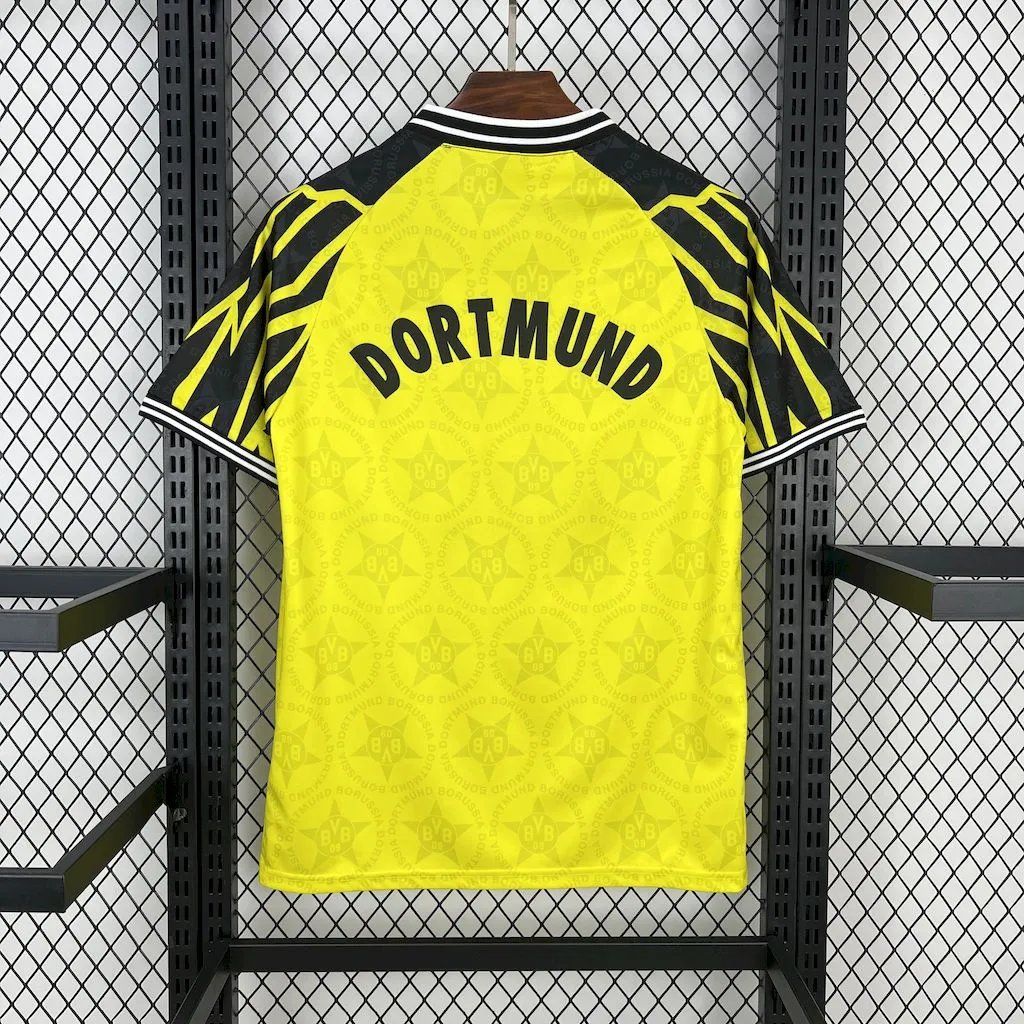 150c163dd28720fea184c11b9b6b9b828f97be7f Borussia Dortmund Retro Jersey Home Soccer Shirt 1994/95