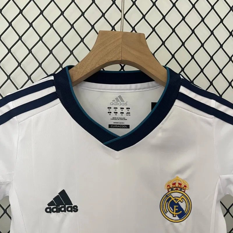 Real Madrid Retro Jersey Home Kids Kit Jersey+Shorts 2012/13
