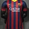 15884f3125dd6d86ff7a657cd14905b7040797ba Authentic Barcelona Retro Jersey Home Soccer Shirt 2013-14