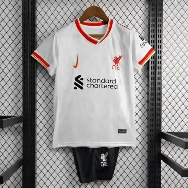 Liverpool Football Jersey Third Away Kids Kit Jersey+Shorts 2024/25