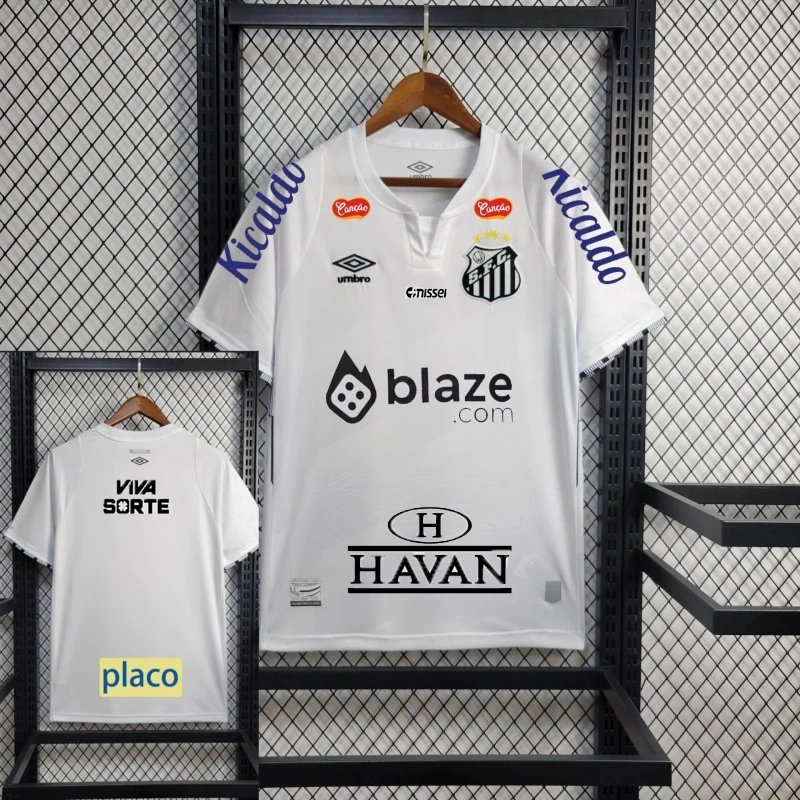 16cf7c725596192f782dc353c1d3fd35fa6514e9 Santos FC Soccer Jersey Home Custom Shirt All Sponsor 2024