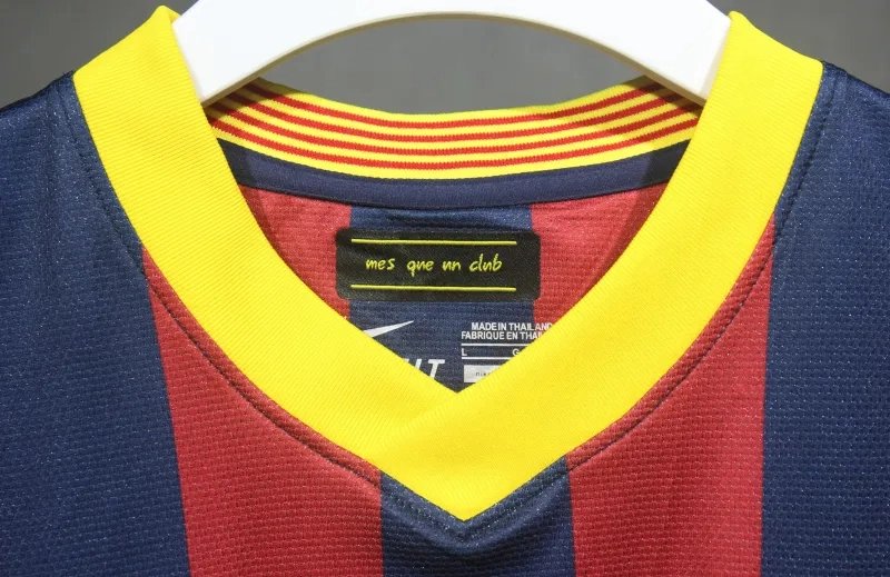 17c544d362cfa7e7e10235e32e49013f78fcc05a Authentic Barcelona Retro Jersey Home Soccer Shirt 2013-14