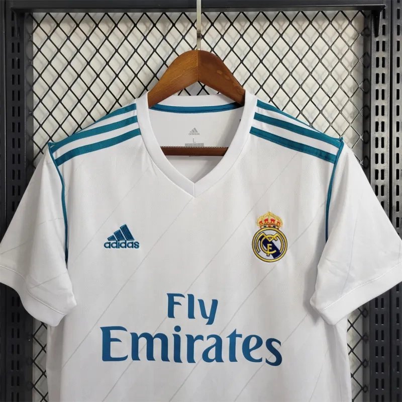 Real Madrid Retro Jersey Home Custom Soccer Shirt 2017/18