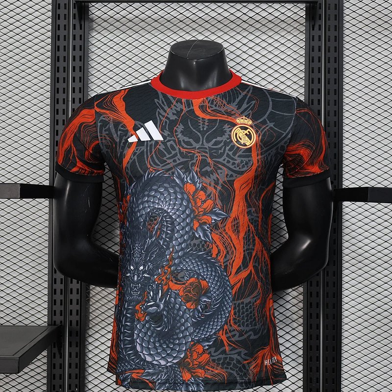Real Madrid Authentic Soccer Jersey Dragon Special Edition Shirt 2025/26