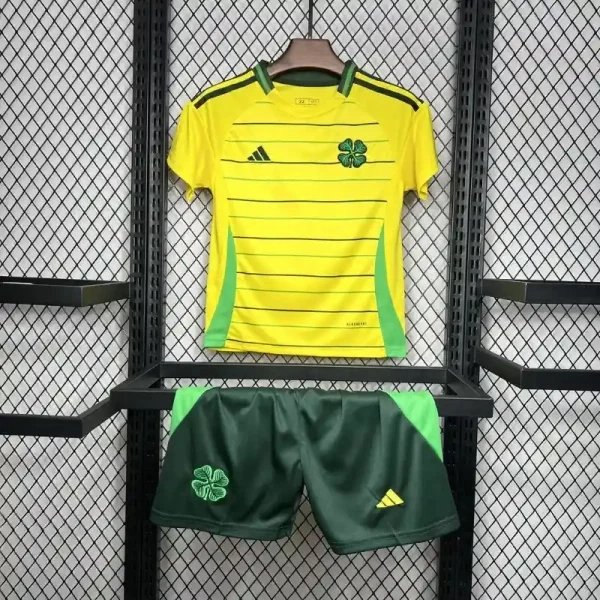 Celtic Soccer Jersey Away Kids Kit Jersey+Shorts 2024/25