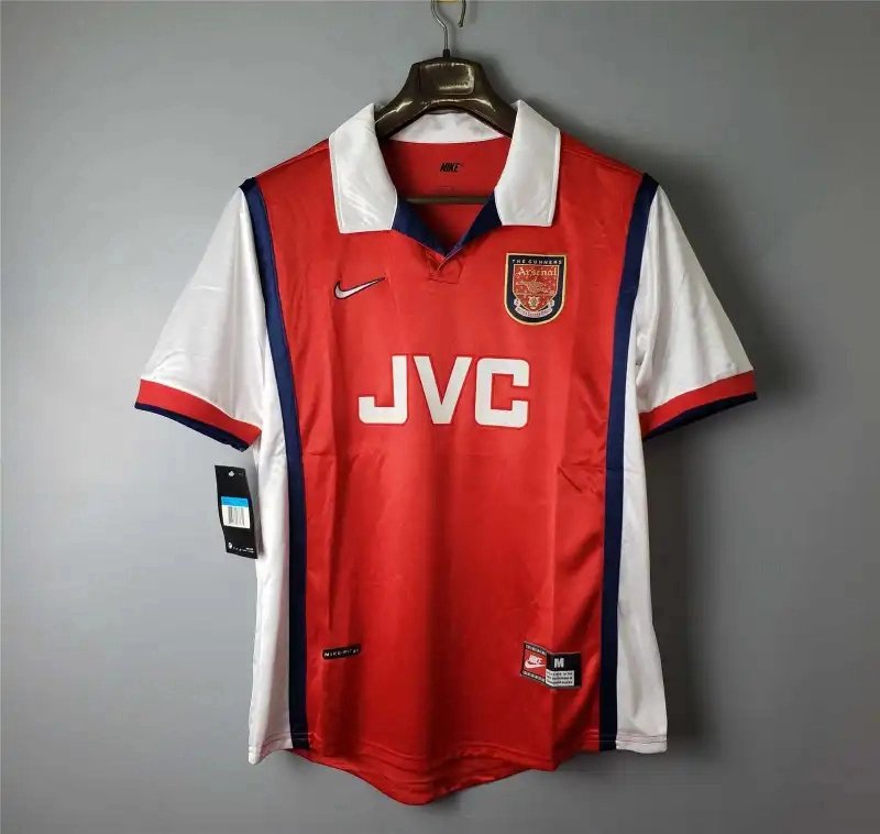 Arsenal Soccer Retro Jersey Home Custom Shirt 1998-99