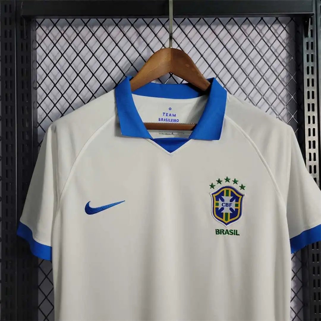Brazil Retro Jersey Custom Home Soccer Jersey 2019