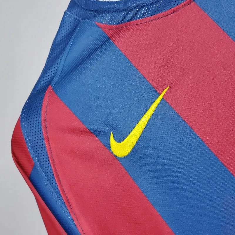 Barcelona Retro Jersey Home Soccer Shirt 2005-06