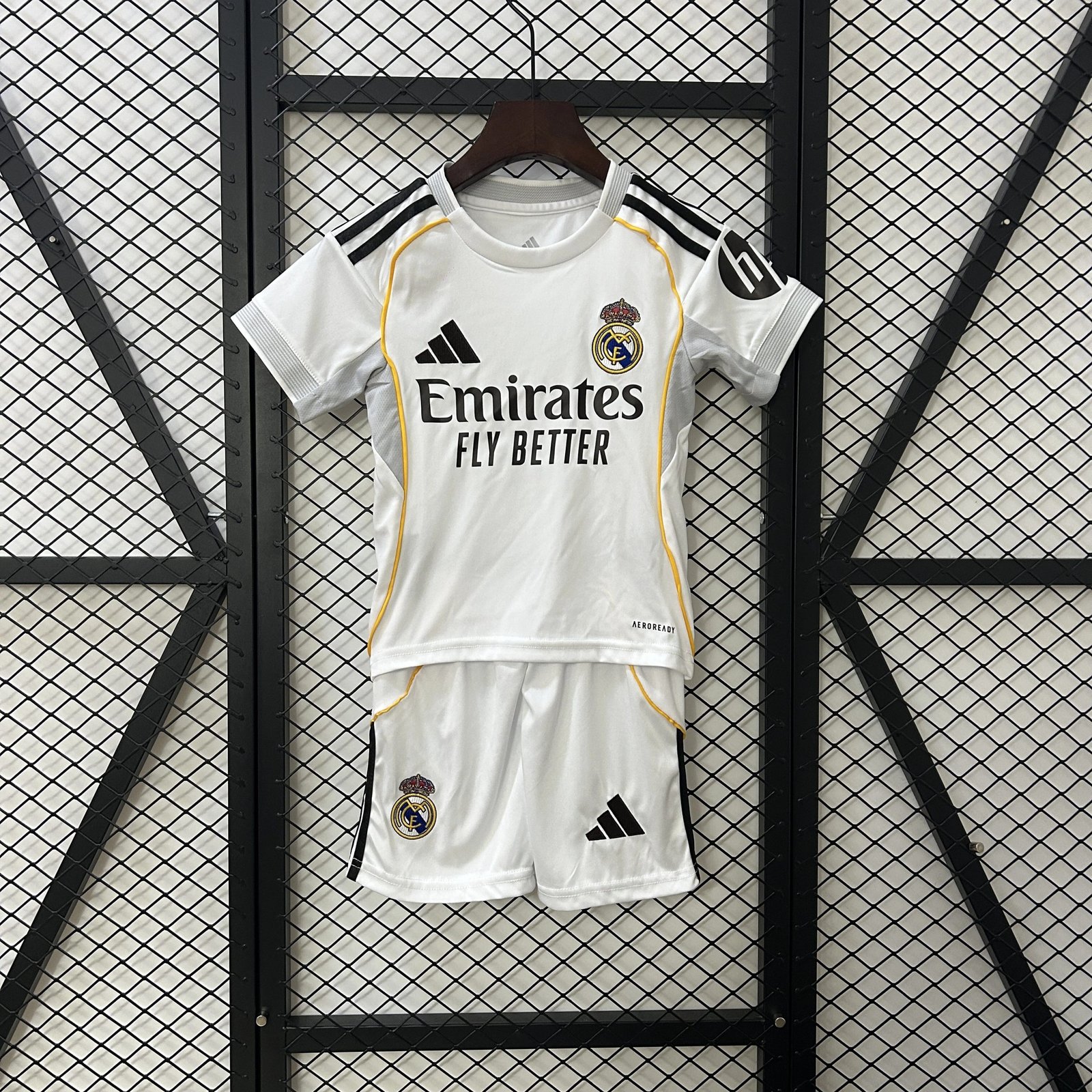 Real Madrid Soccer Jersey Home Kids Kit Jersey+Shorts 2025/26