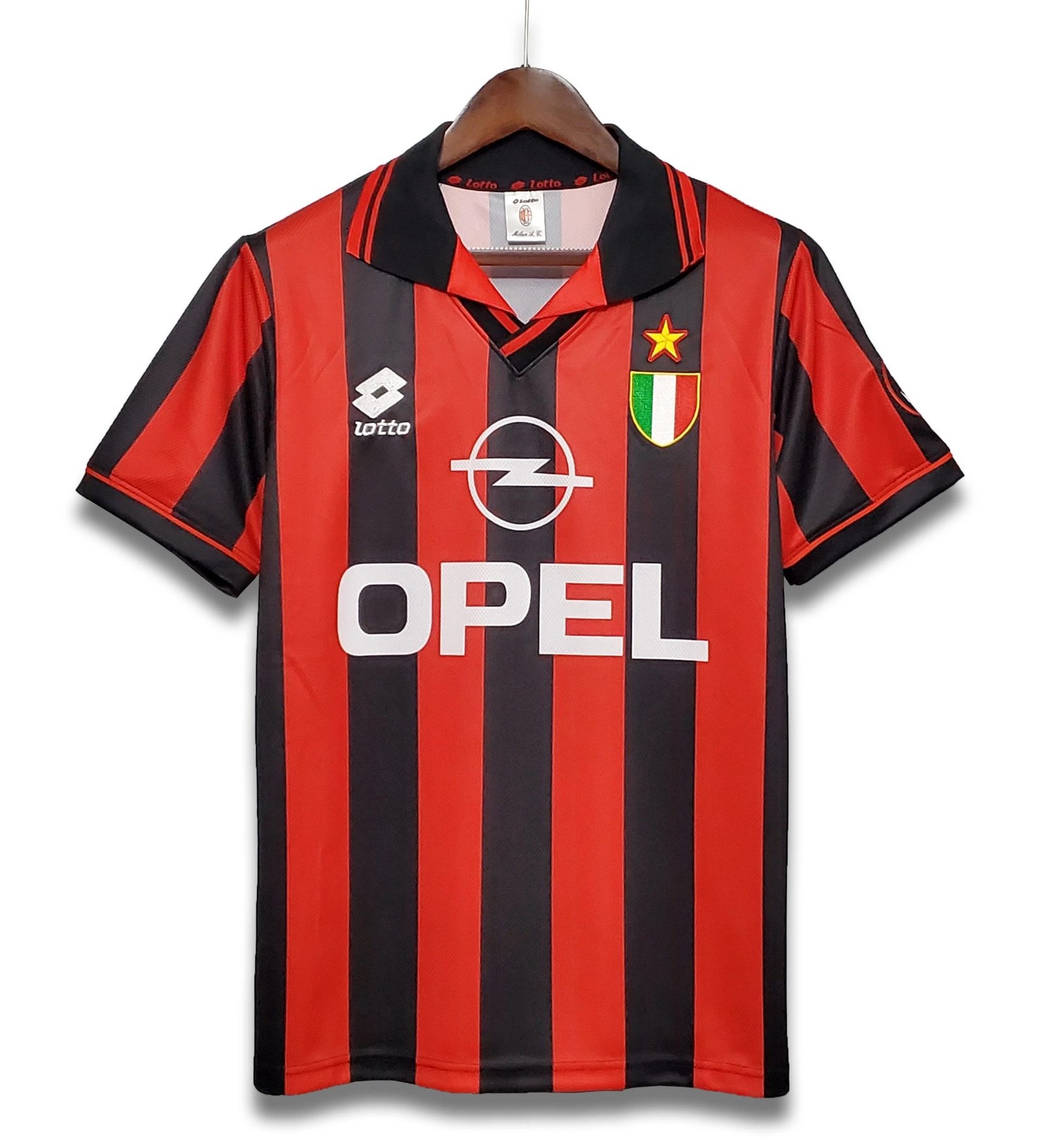 1b86395af68e17c5bc086a46a46cac7121107182 AC Milan Retro Soccer Jersey Home Custom Shirt 1996/97