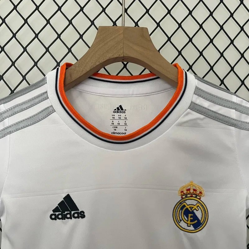 Real Madrid Retro Jersey Home Kids Kit Jersey+Shorts 2013/14