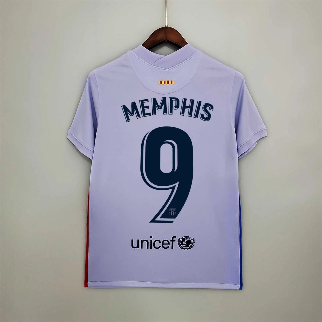 Barcelona Retro Jersey Away Soccer Shirt 2021/22