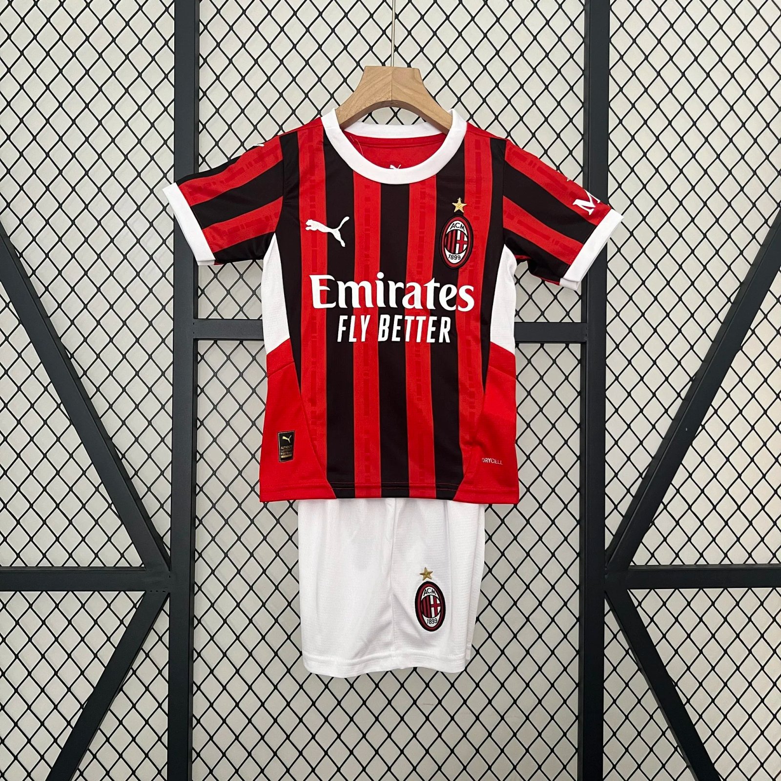 1ec3df63c5c6a2a93aad7bf23a73dfbea8d6cb2d AC Milan Soccer Jersey Home Kids Kit Jersey+Shorts 2024/25