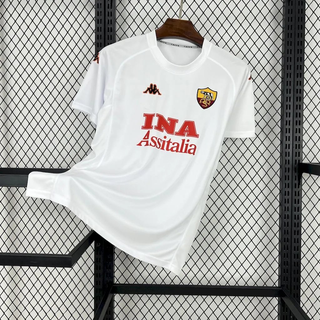Roma Retro Soccer Jersey Away Custom Shirt 2000/01