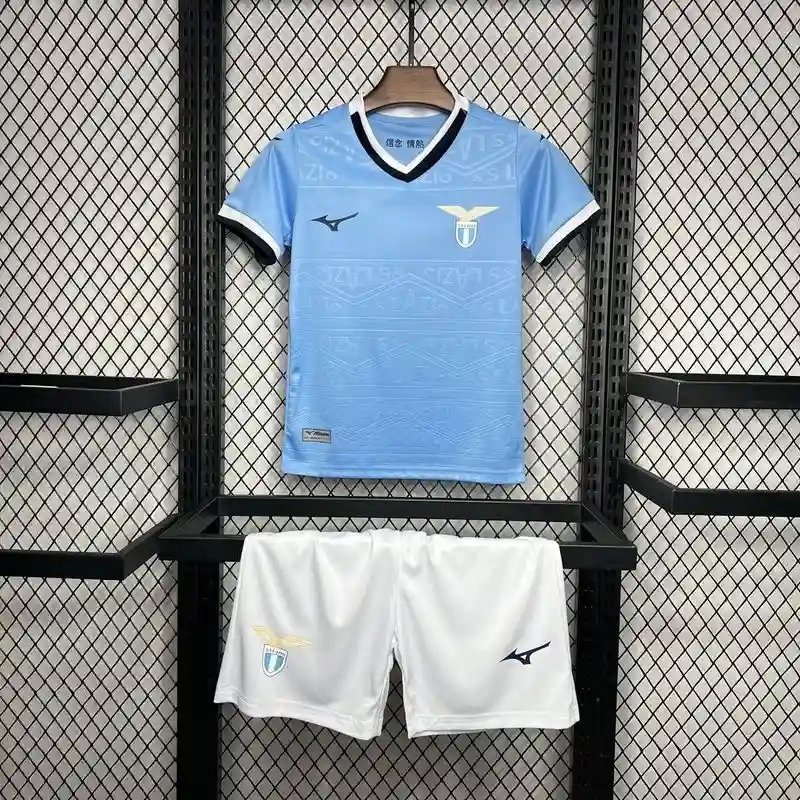 1f7a23e6b32dd7b5add1794f327b685e9a2f229c Lazio Soccer Jersey Home Kids Kit Jersey+Shorts 2024/25