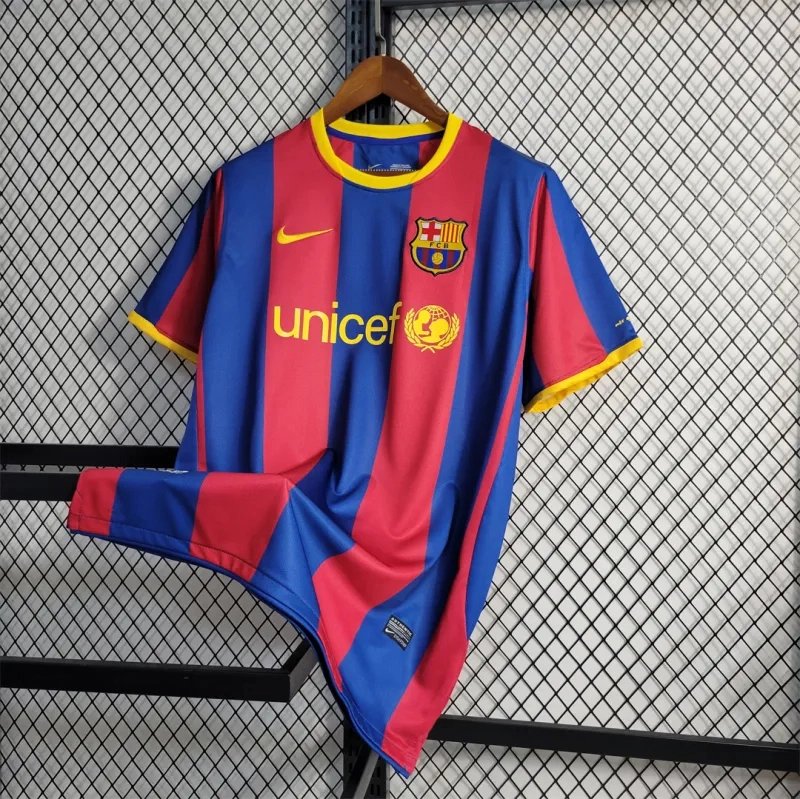 Barcelona Retro Jersey Home Soccer Shirt 2010-11