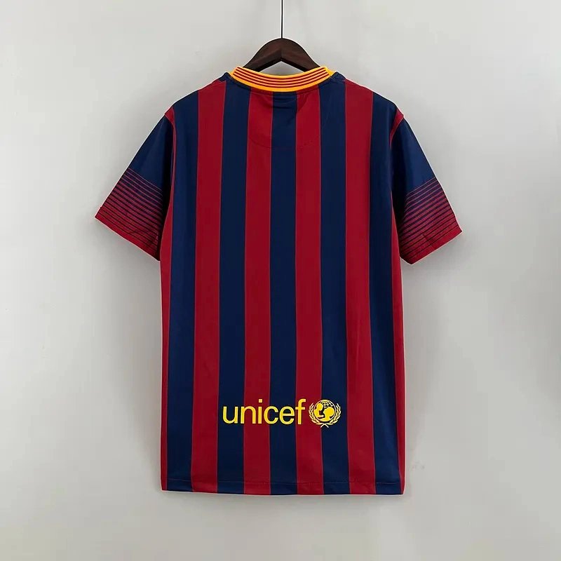 Barcelona Retro Jersey Home Soccer Shirt 2013-14