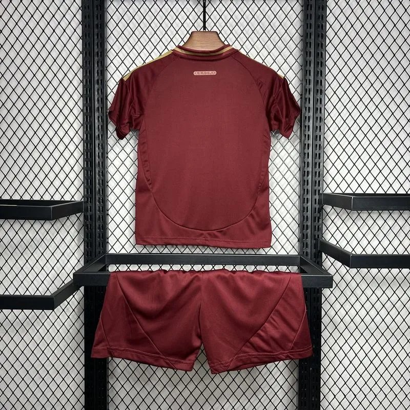 Roma Soccer Jersey Home Kids Kit Jersey+Shorts 2024/25