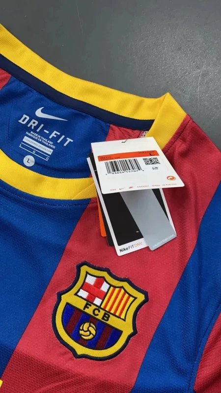 Authentic Barcelona Retro Jersey Home Soccer Shirt 2010-11