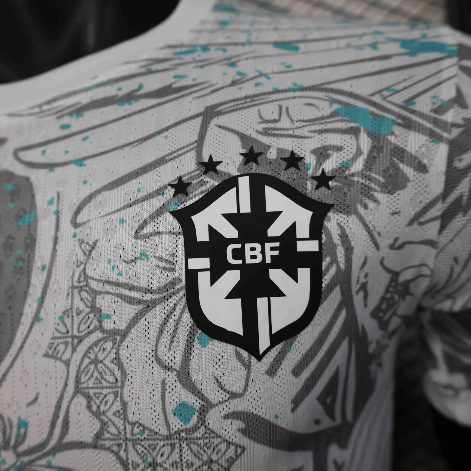 Brazil Authentic Soccer Jersey Blue Parrot Special Edition Shirt 2025