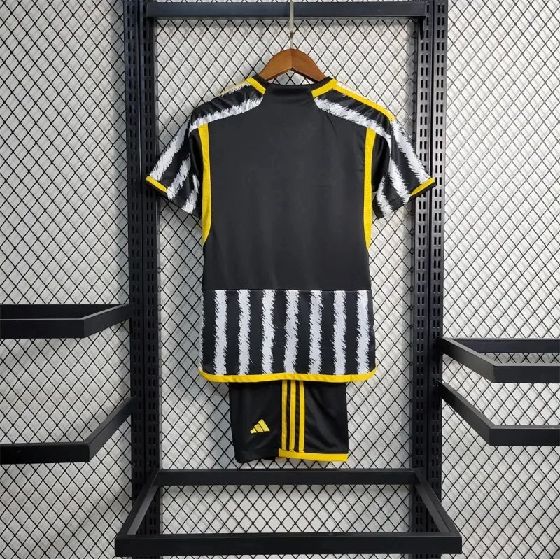 Juventus Soccer Jersey Home Kids Kit Jersey+Shorts 2023/24