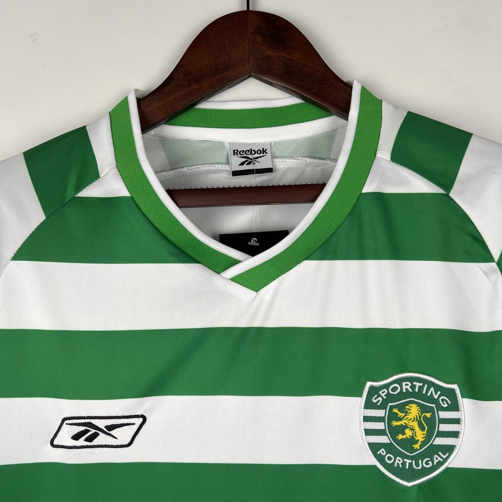 Sporting CP Retro Soccer Jersey Home Custom Shirt 2003/04