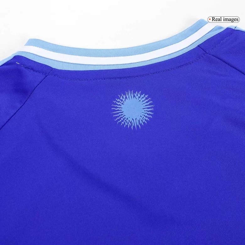 Argentina Away Soccer Uniform Kids Kit Jersey+Shorts 2024