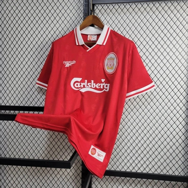 23188d609500e369d9e6b4096ac1062d721dcbf5 Liverpool Retro Football Jersey Home Custom Shirt 1996/97