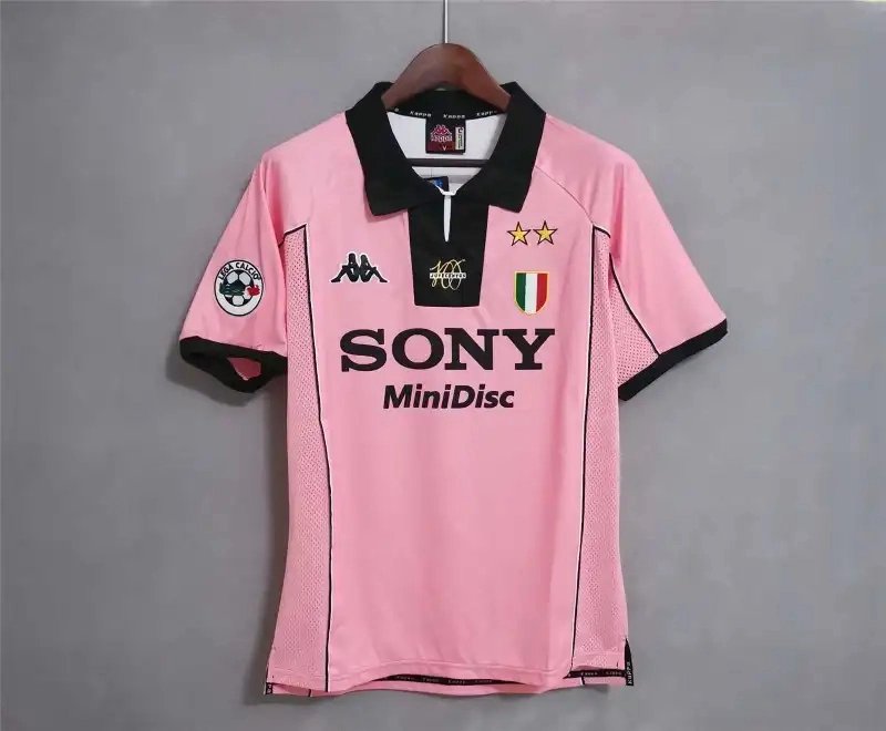 Juventus Retro Soccer Jersey Centenary Custom Shirt 1997-98